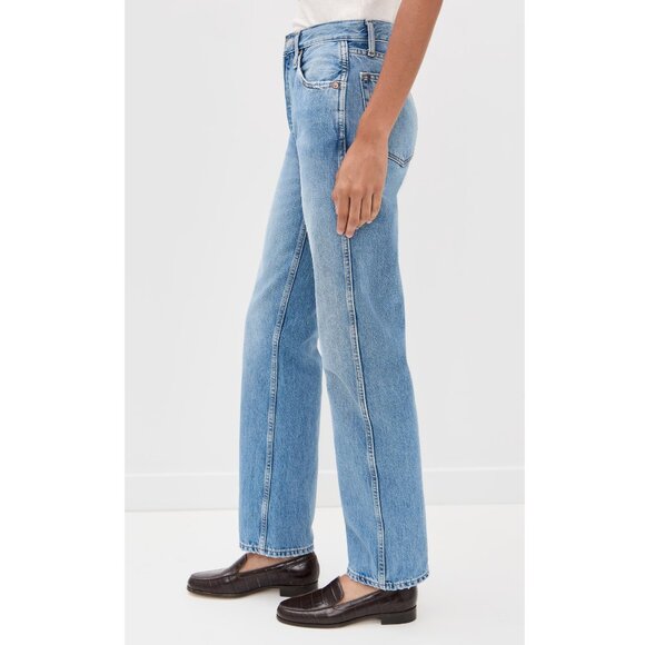 RE/DONE 90s High Rise Loose Jeans in worn blue - size 30 - Picture 2 of 5